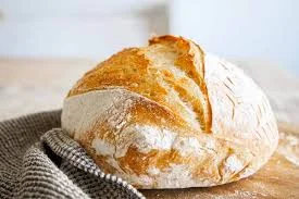Beautifully baked sourdough bread loaf