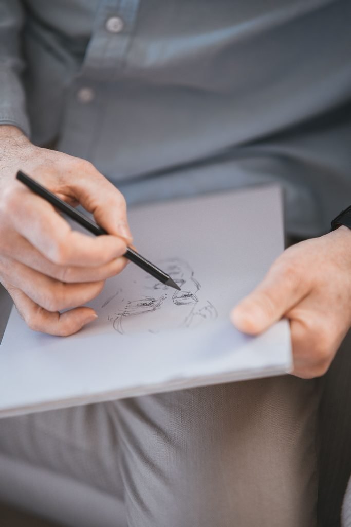 new characters being sketched for a new story